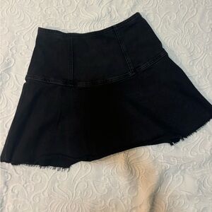 Free people dark denim skirt